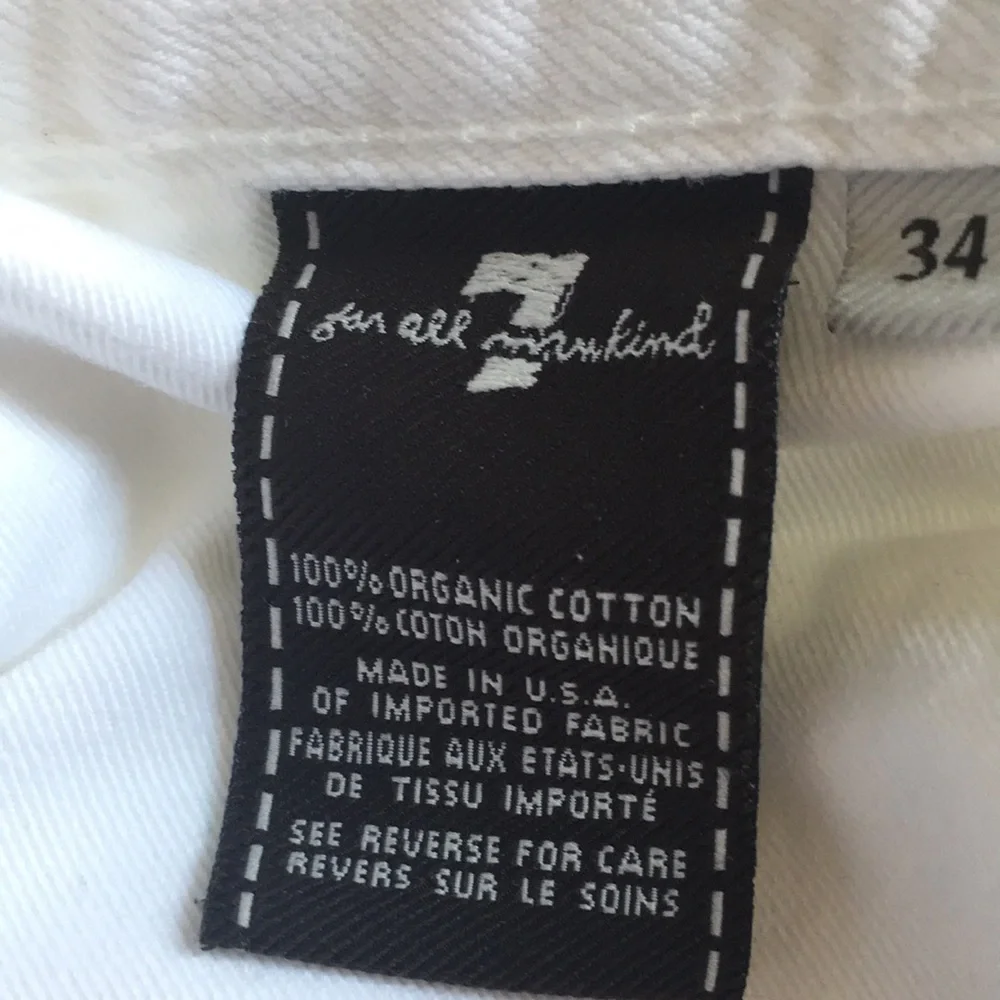 7 For All Mankind crisp white